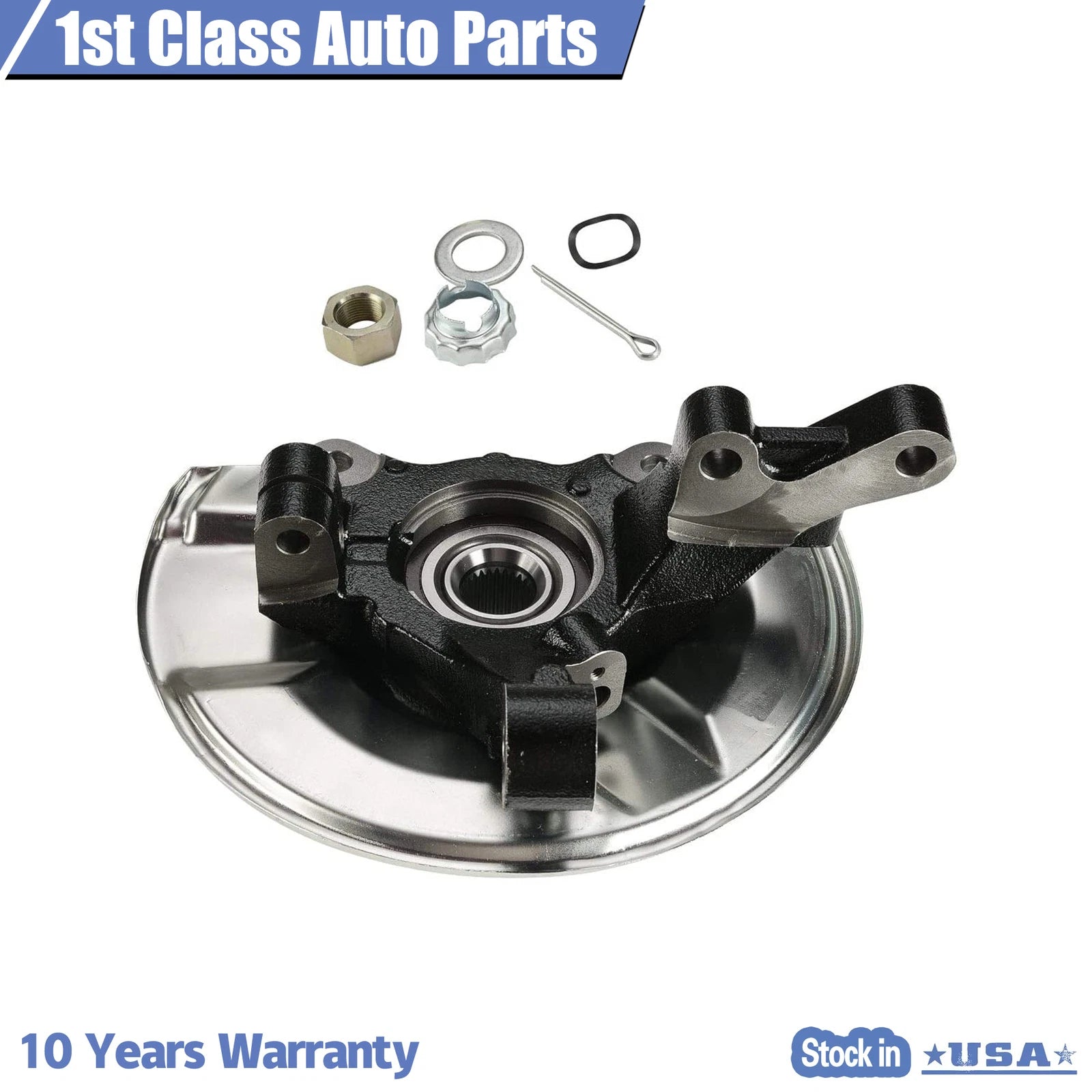 Set of 2 Wheel Hubs & Steering Knuckles for Jeep Compass Patriot (2007–2017)
