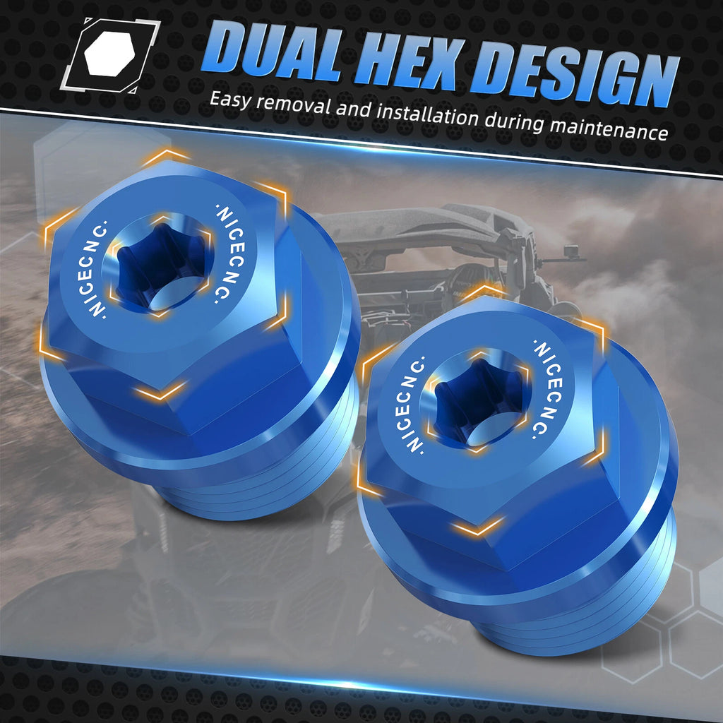 Transmission Fill & Drain Plug Kit for Polaris RZR 900 XP 1000 570 (2014–2020)