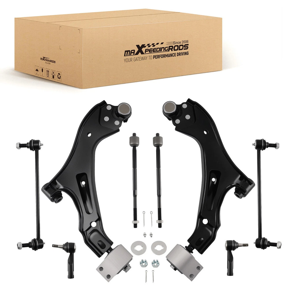 8x Front Lower Suspension Control Arms Sway Bar for 2005–2007 Chevrolet Equinox