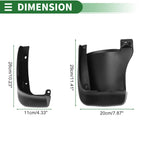 Mud Flaps Splash Guards Set of 4 for Honda Spirit (2009–2014)