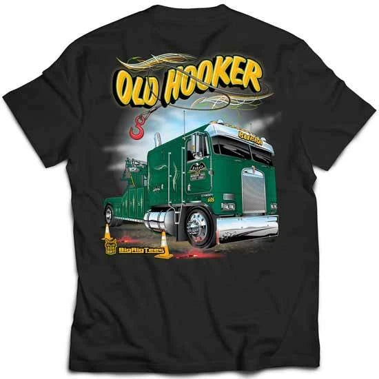Old Hooker Graphic T-Shirt & Hoodie for Big Rig Trucks