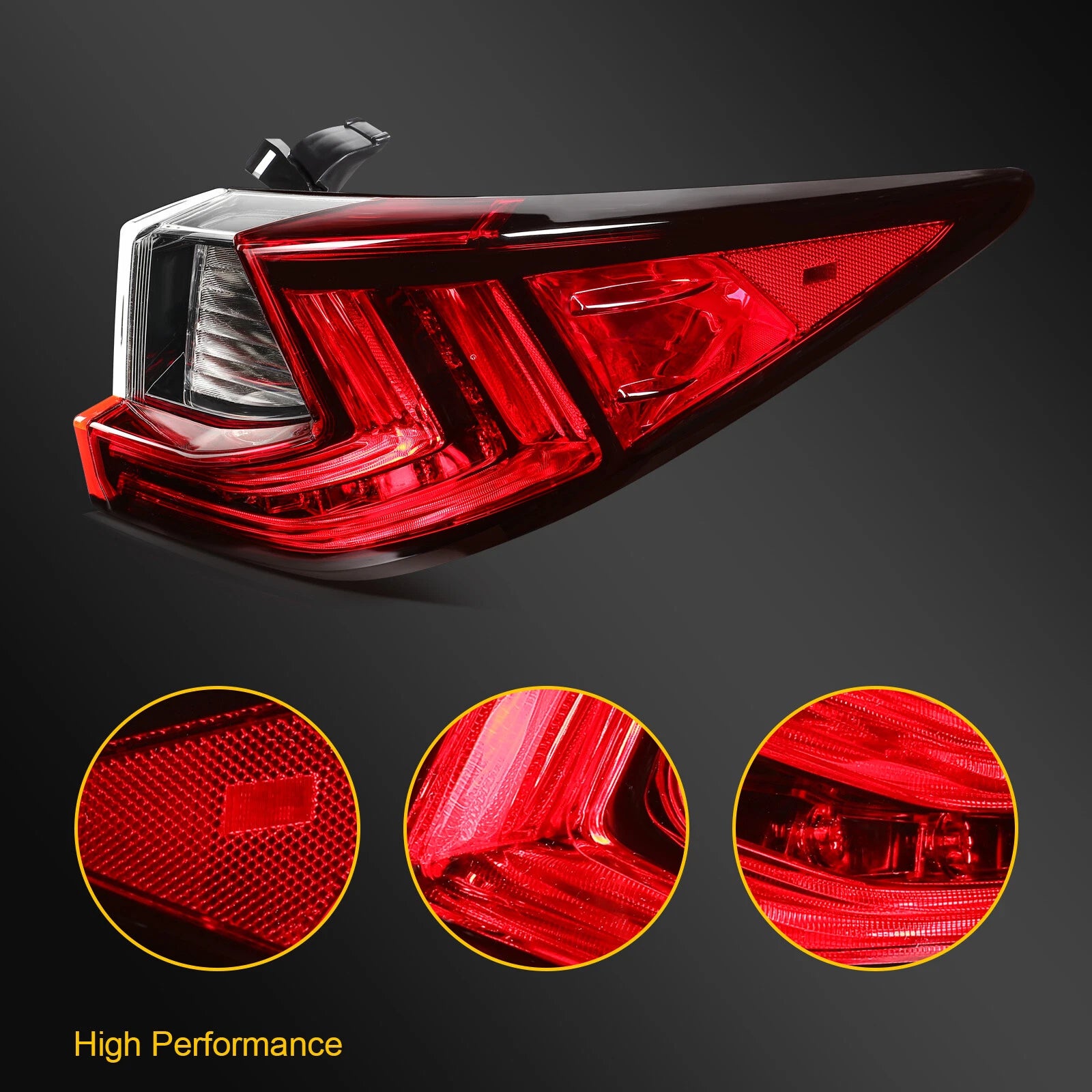 Tail Light Assembly for Lexus RX350 RX450h RX350L RX450hL (2016–2022) Right Side