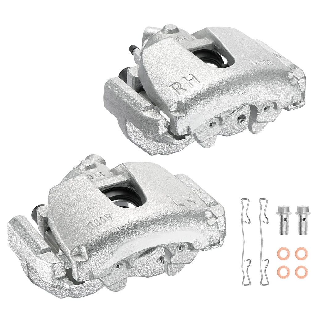 Front Brake Calipers w/ Bracket for Volvo V50 Mazda 3 (2005-2007)