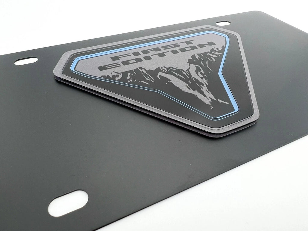 License Plate Frame Front Mount with 3D Bronco Badge for Ford Bronco (2021–2024)