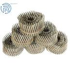 2X 2-1/2" 15 Degree Wire Coil Ring Shank Galvanized Siding Nails