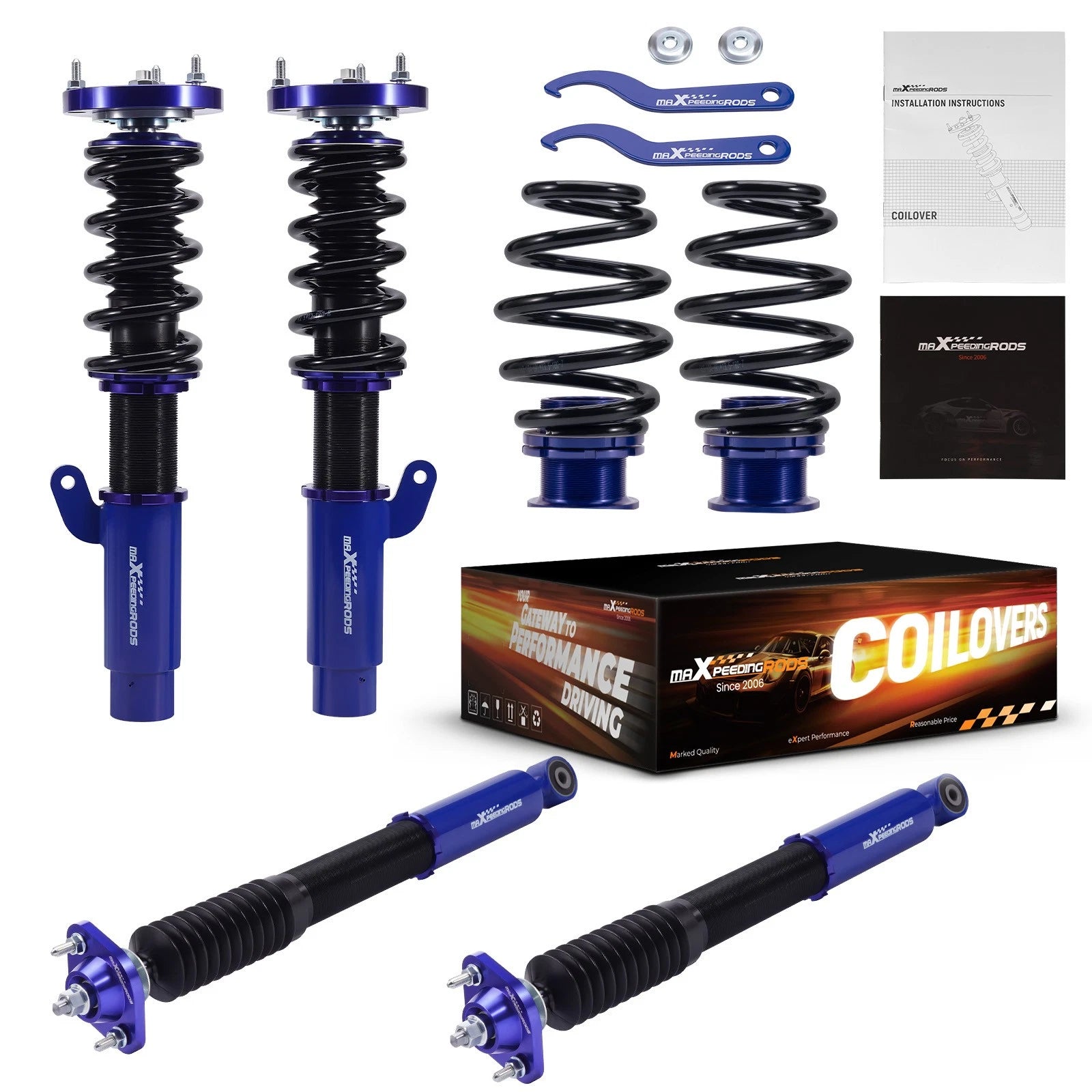 Coilovers Suspension Springs Kit for BMW E46 3-Series (1998–2005)
