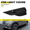 Front Left Fog Light Trim Grille for Honda CR-V (2015–2016) 71109-T1W-A10 Black