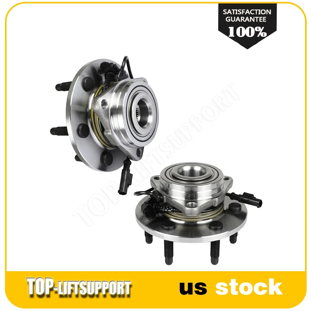 2X Front Wheel Hub & Bearing Assembly for Chevy Tahoe GMC Sierra 1500 Yukon 4WD