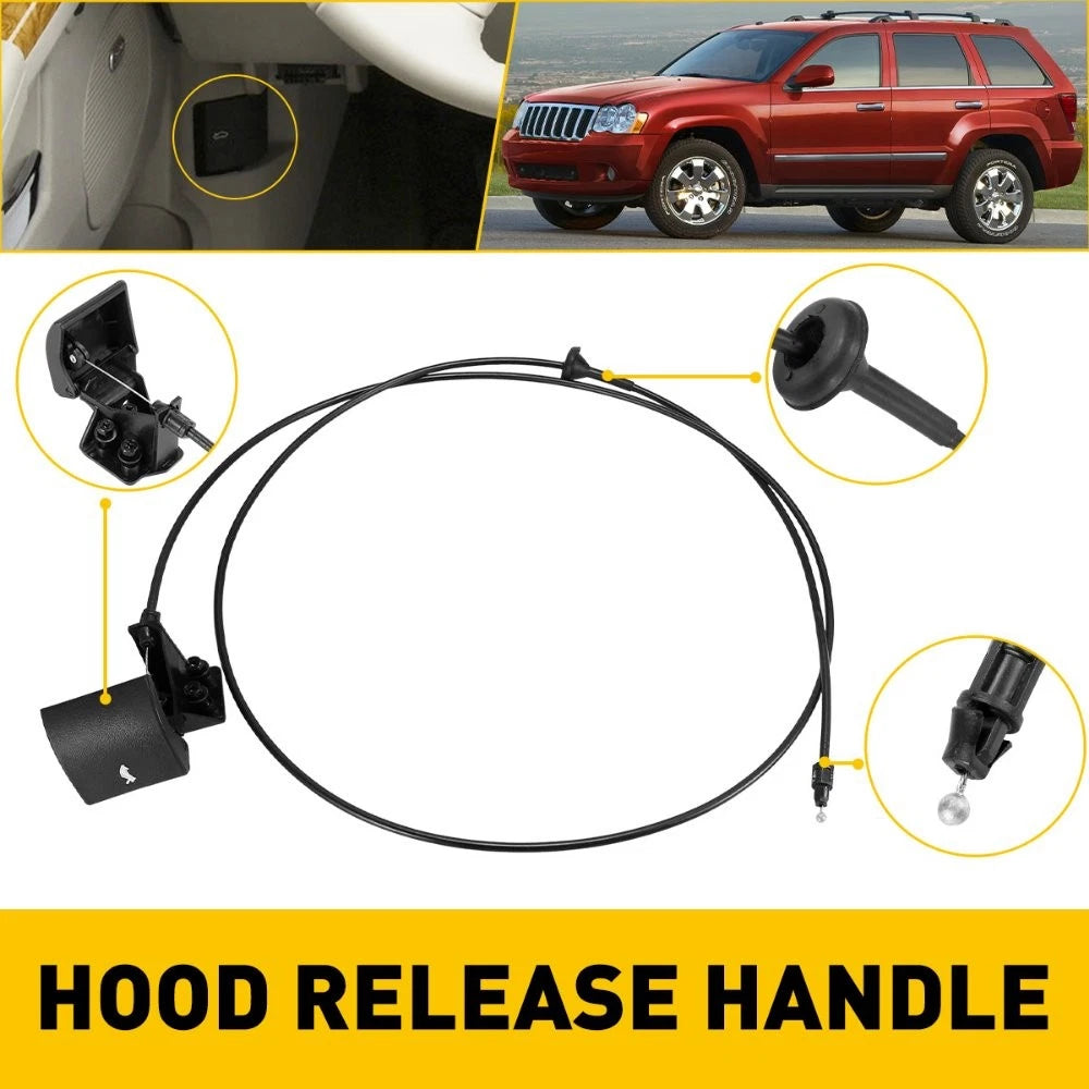 Hood Latch Release Cable Handle for Jeep Grand Cherokee (2005–2010), Commander (2006–2010)
