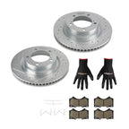 Front Left & Right Brake Rotors & Ceramic Pads Kit for Lexus LX570 (2016–2021) S-31482 P-1303