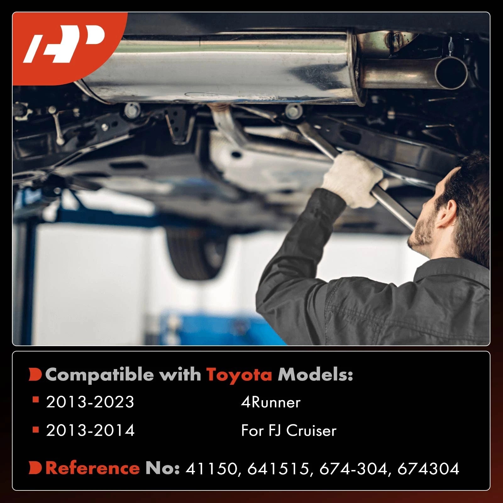 Catalytic Converter Front Left for Toyota 4Runner (2013–2023) FJ Cruiser