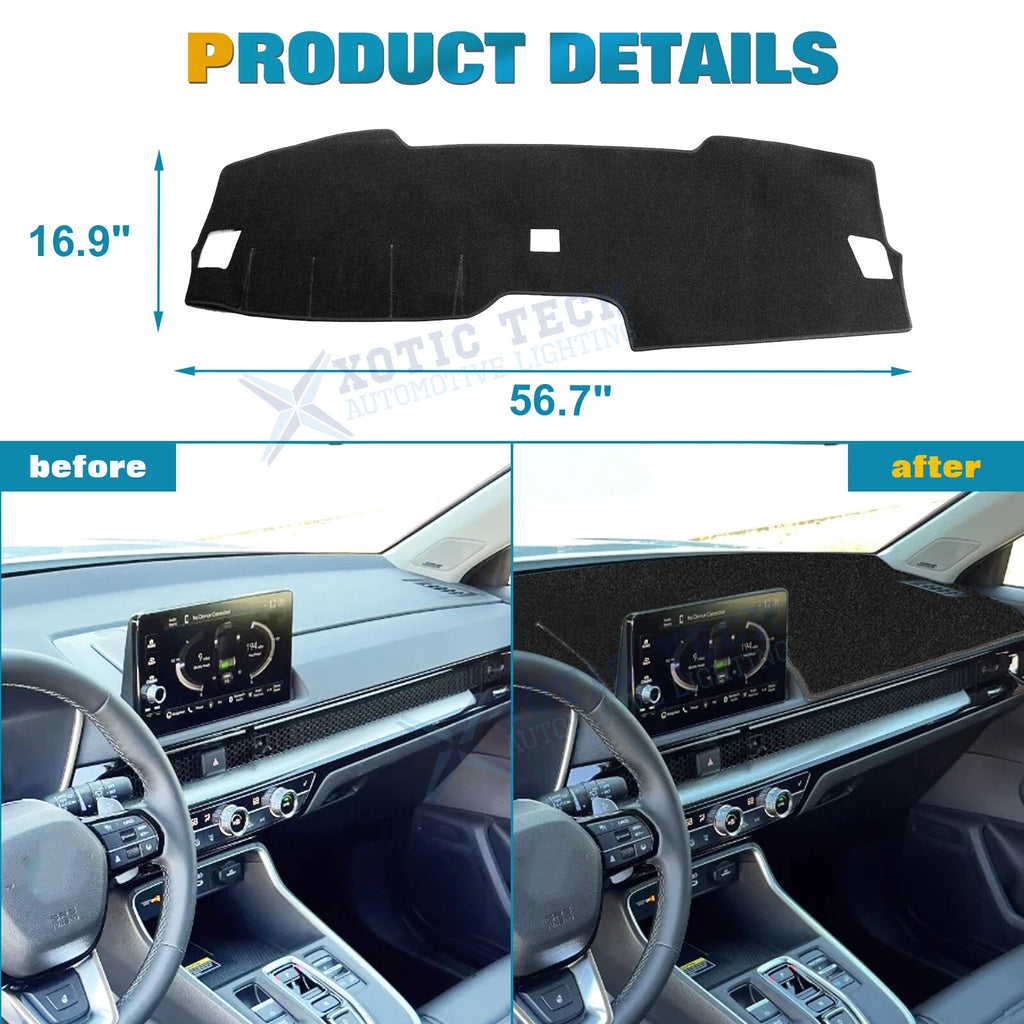 DashMat Black Dashboard Mat for Honda CR-V (2023-2026)