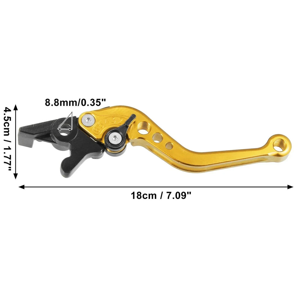 Brake Clutch Levers for Honda CBR300R Gold Tone Aluminum Alloy 2 x (2016-2019)