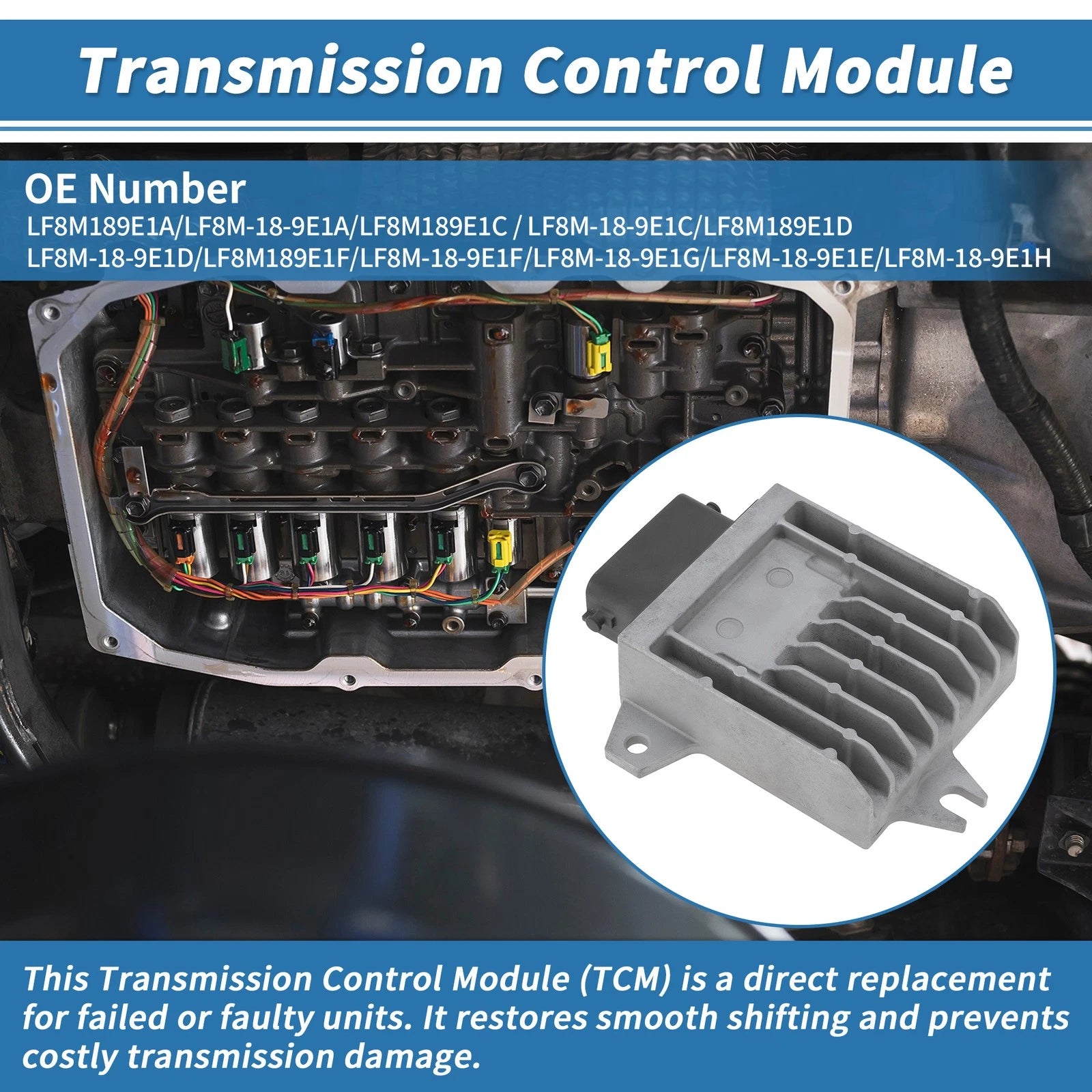 TCU TCM Transmission Control Module for Mazda 3  (2004–2009) LF8M-18-9E1A/LF8M189E1C