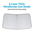 6 Layer Thick WindScreen SunShade for Chery Tiggo 4 (2024–2025) UV Protection
