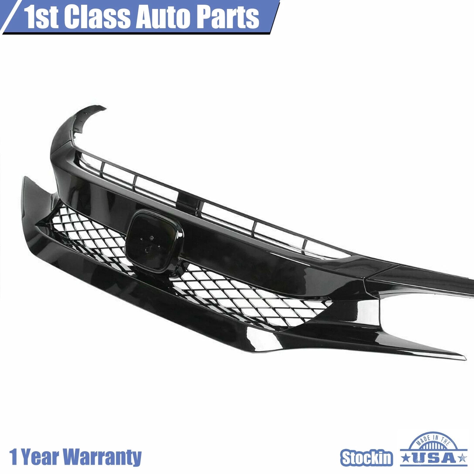 Type R Style Front Grille for Honda Civic (2016-2020)