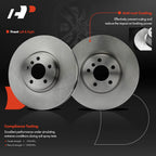 Front Disc Brake Rotors & Ceramic Pads for BMW X5 (2002-2006)
