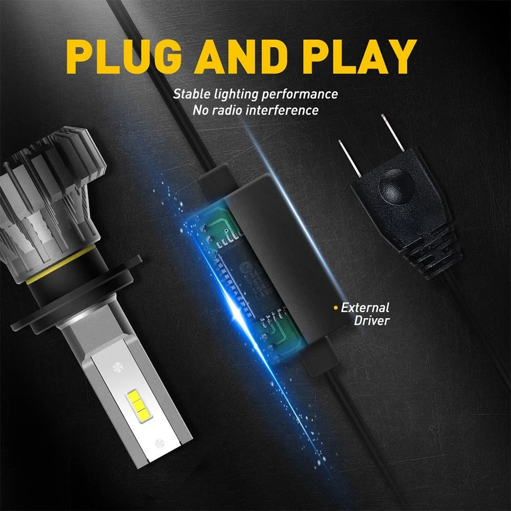 H7 LED Headlight Bulb Kit for - 6500K Super White