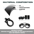 Towing Hook with Air Valve Caps and Quick Release Fastener for Lexus IS-F (2006-2013)