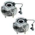 Set of 2 Front Timken Wheel Bearing & Hub Kits for Chevy Pontiac Saturn (FWD)