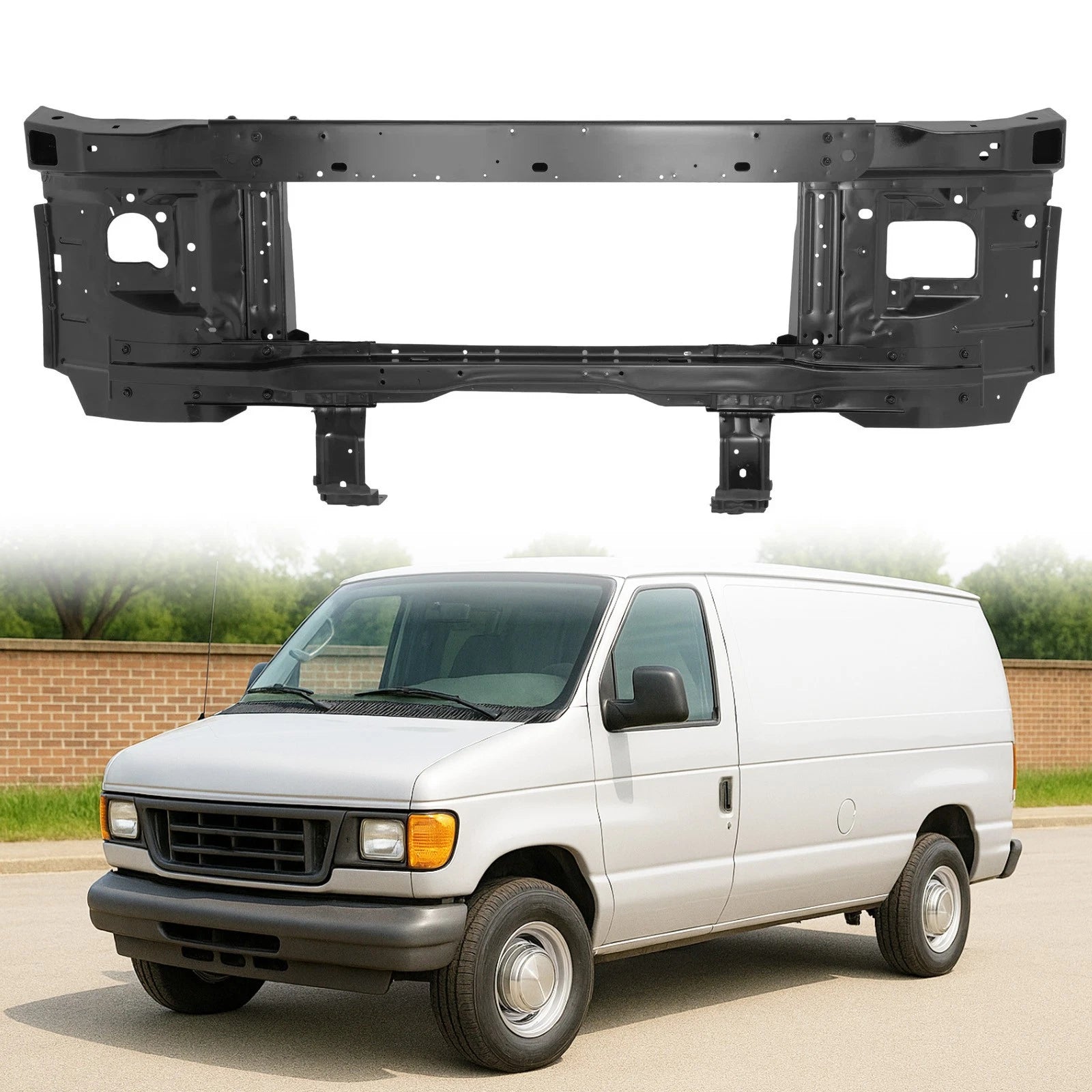 Radiator Support Assembly for Ford E150 E250 Econoline (1997–2007)