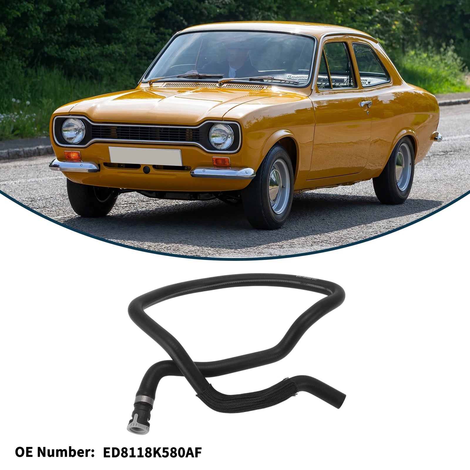 Radiator Hose No. ED8118K580AF for Ford Escort (2015) Rubber Warm Air Outlet