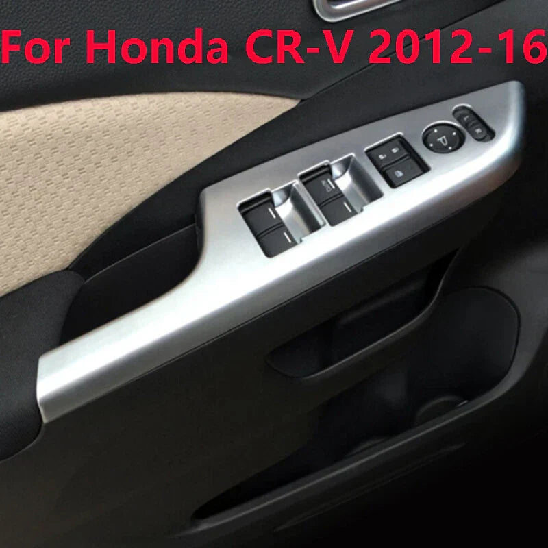 4 x ABS Chrome Window Switch Button for Honda CR-V (2012–2016)