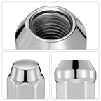 Set of 20 Chrome Acorn Lug Nuts for Sable Alero Bravada Aztek RL DeVille Cavalier