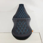 Saddlemen Roadsofa Seat for Harley-Davidson Touring (2008–2023) - Teal Lattice Stitch