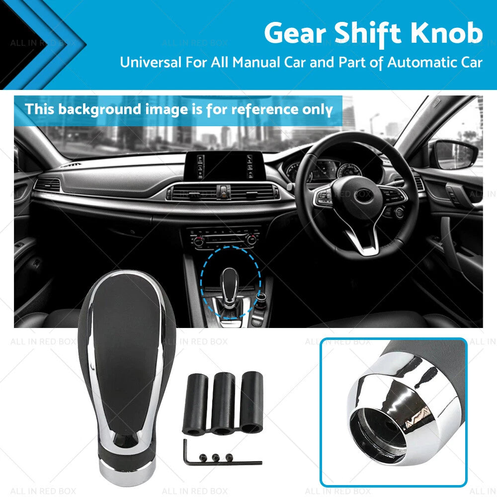 Leather Gear Shift Knob Cover for Universal Fit (2002–2019)