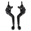 CNC Extendable Brake Clutch Levers for Benelli TRK502/X BN302S (2015–2019) Black