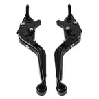 CNC Extendable Brake Clutch Levers for Benelli TRK502/X BN302S (2015–2019) Black