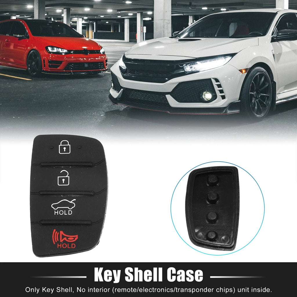 Set of 4 Button Car Remote Fob Case Cover Rubber Pad for Hyundai 