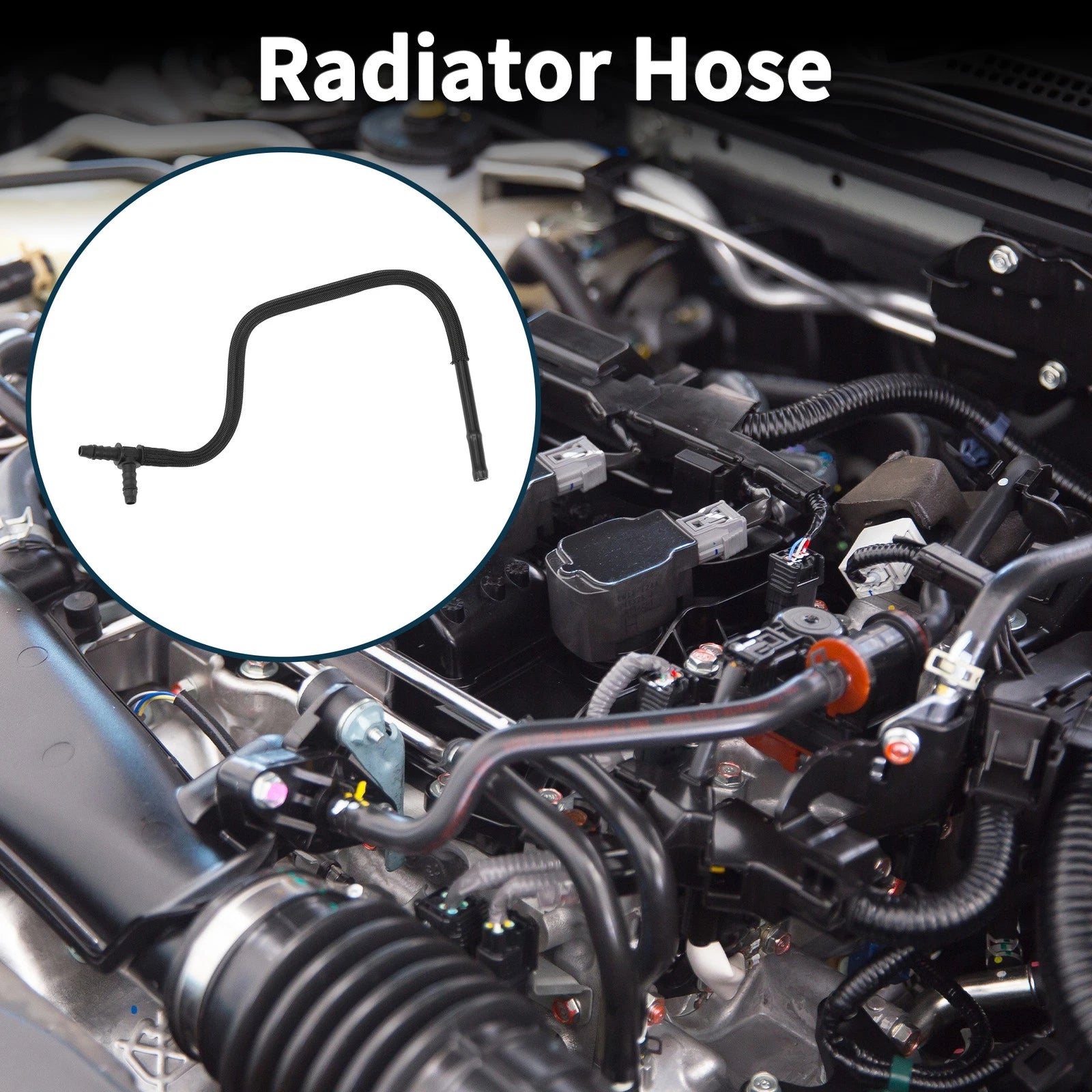 Radiator Hose Coolant Pipe for Audi Q7 (2006–2015) No. 059121086P Black