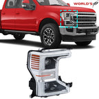 LED Headlight for Ford F250 SuperDuty Pickup (2020–2022) Chrome Trim Right