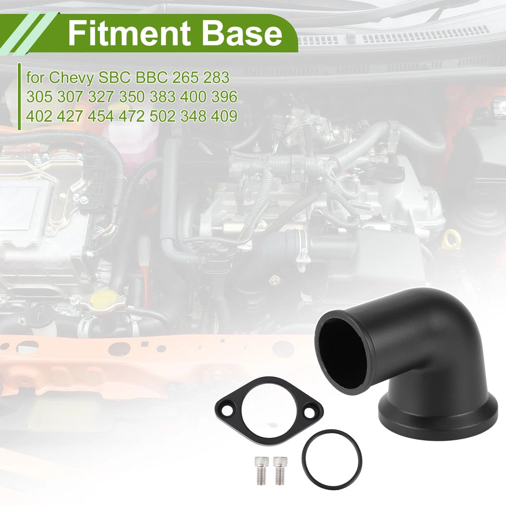 90° Swivel Water Neck Thermostat Housing for Chevy SBC BBC 265 327 350 396