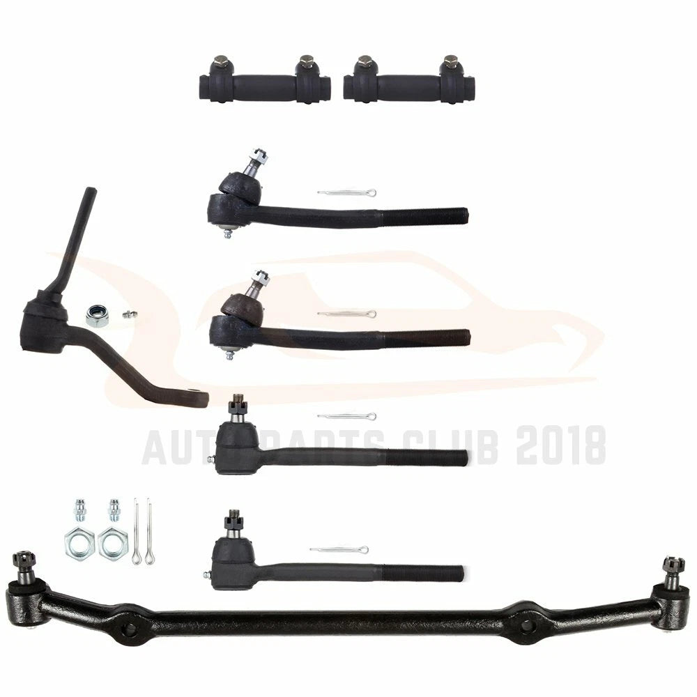 Set of 8 Front Tie Rod Links and Center Link Kit for Chevrolet Impala (1978–1996)