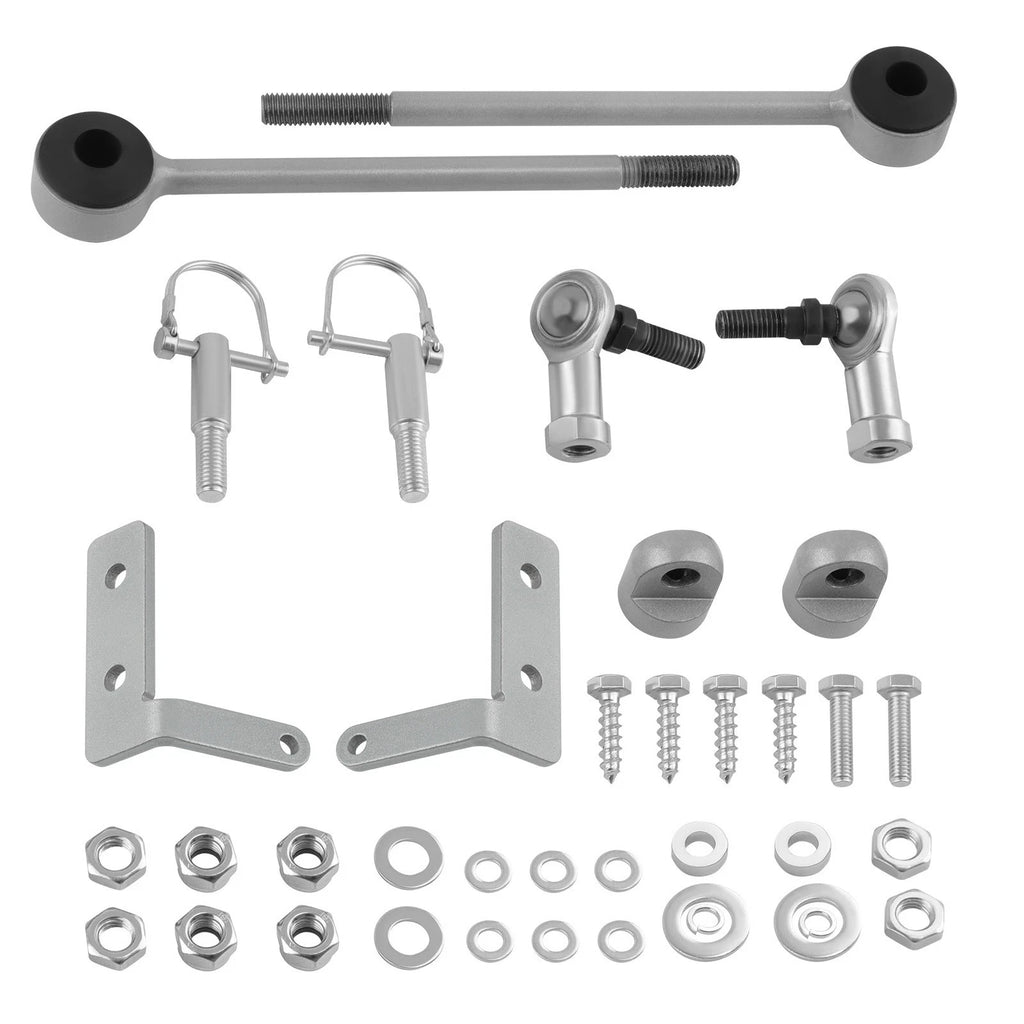 Front Sway Bar Quick Disconnect & Steering Crossover Kit for Jeep Cherokee (1984–2001)
