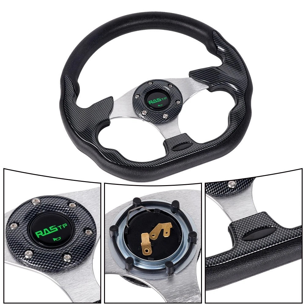 13 Inch Black Steering Wheel for EZGO/Club Car/Yamaha Golf Cart