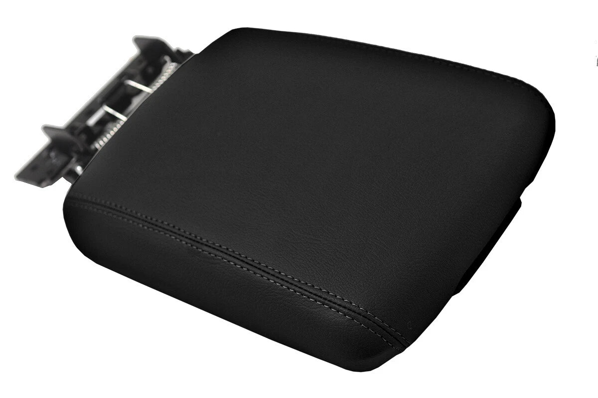 Leather Console Lid Armrest Cover for Kia Telluride (2020) Black