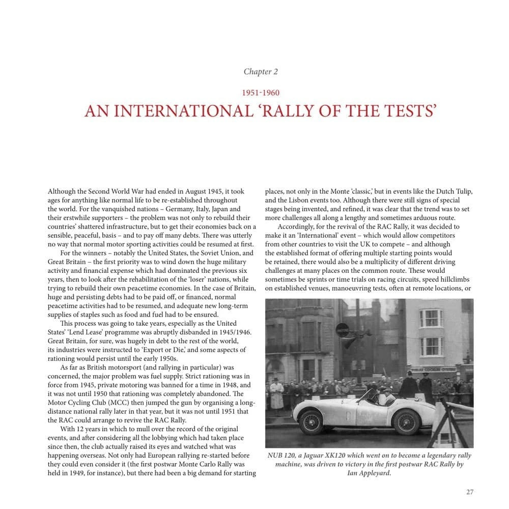 The Great British Rally RAC Book for Universal 