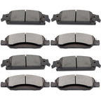 Set of 8 Ceramic Brake Pads for Chevrolet Suburban (2015–2019)