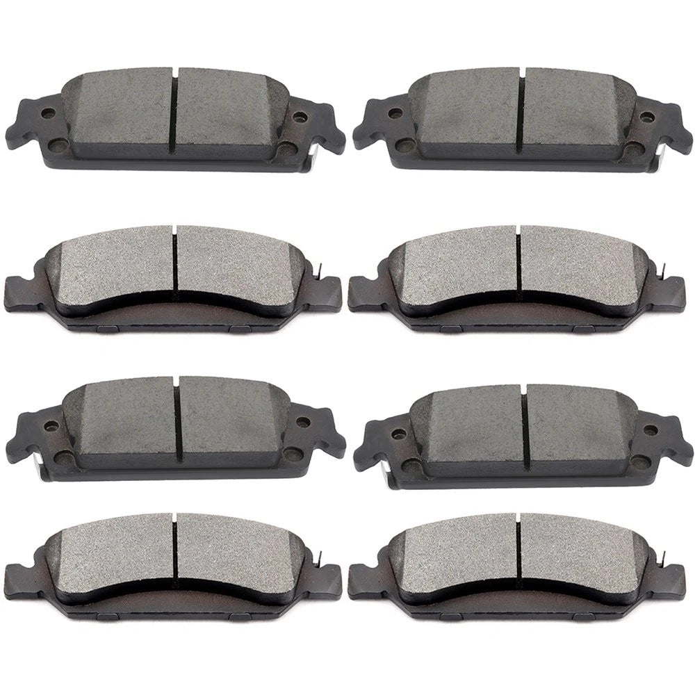 Set of 8 Ceramic Brake Pads for Chevrolet Suburban (2015–2019)