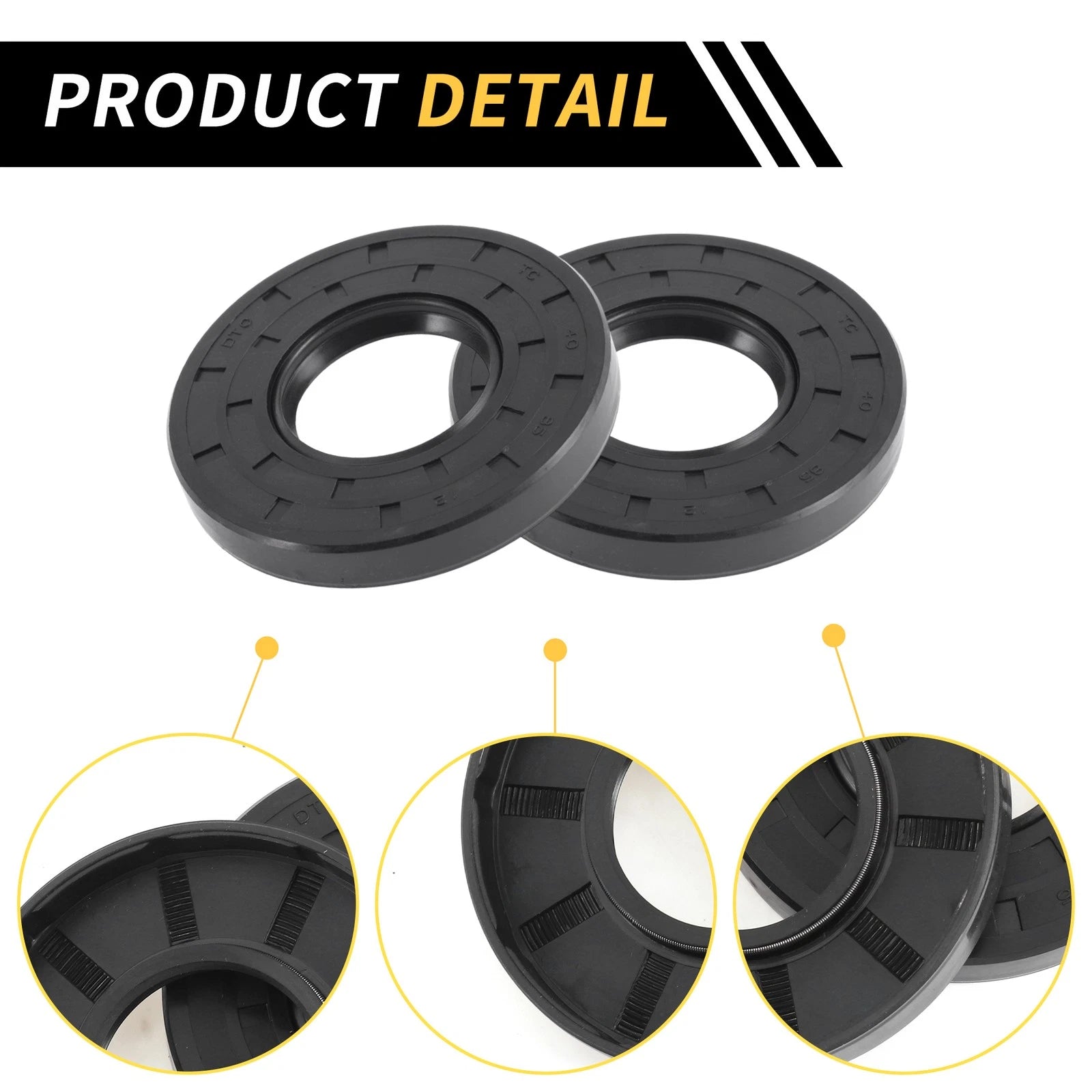 Set of 5 Oil Seal Rotary Shaft Seal NBR Rubber 40x85x12mm