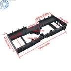 Heavy-Duty Pallet Fork Frame with Receiver Hitch for Skid Steer (US)
