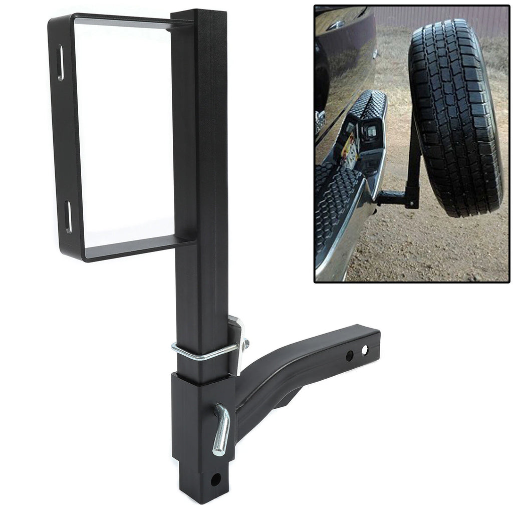 Spare Tire Mount for RV Truck Receiver Hitch (Fits 2" Receivers)