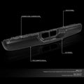 Rear Bumper Face Bar for Toyota Tundra (2000–2006) Black Steel WO Parking Sensor Holes