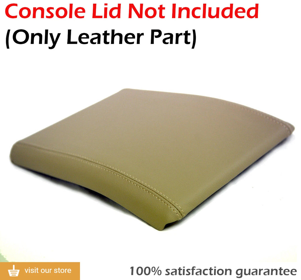 Leather Synthetic Console Armrest Cover for Ford F150 (2004–2008) Beige