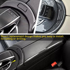 Carbon Fiber Console Armrest Button Trim for Mercedes Benz C350e (2015–2020)
