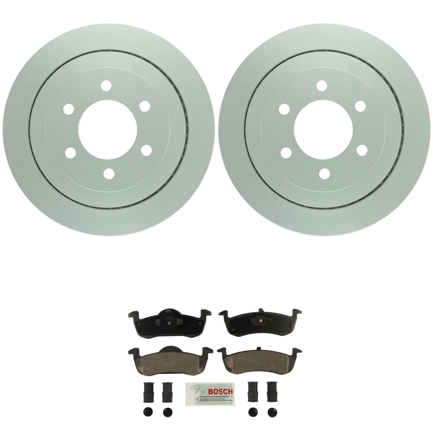Set of 4 Bosch Quietcast Rotors & Semi-Metallic Brake Pads for Navigator (2007–2017)
